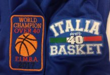 L’Italia Basket Over 40 sabato sarà premiata in Comune