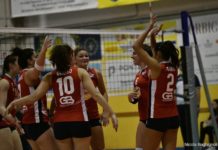 Serie B2 femm, solo un punto per il Volley Team