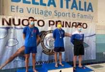 Nuoto pinnato, triplo oro per la Record
