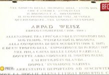 Video – il Bologna ha commemorato Weisz